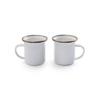 Enamel Espresso Cup Set Eggshell Indoor/Outdoor alt 0