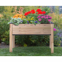 Self-Watering Elevated Cedar Planter 23” x 49” x 30"H alt 0