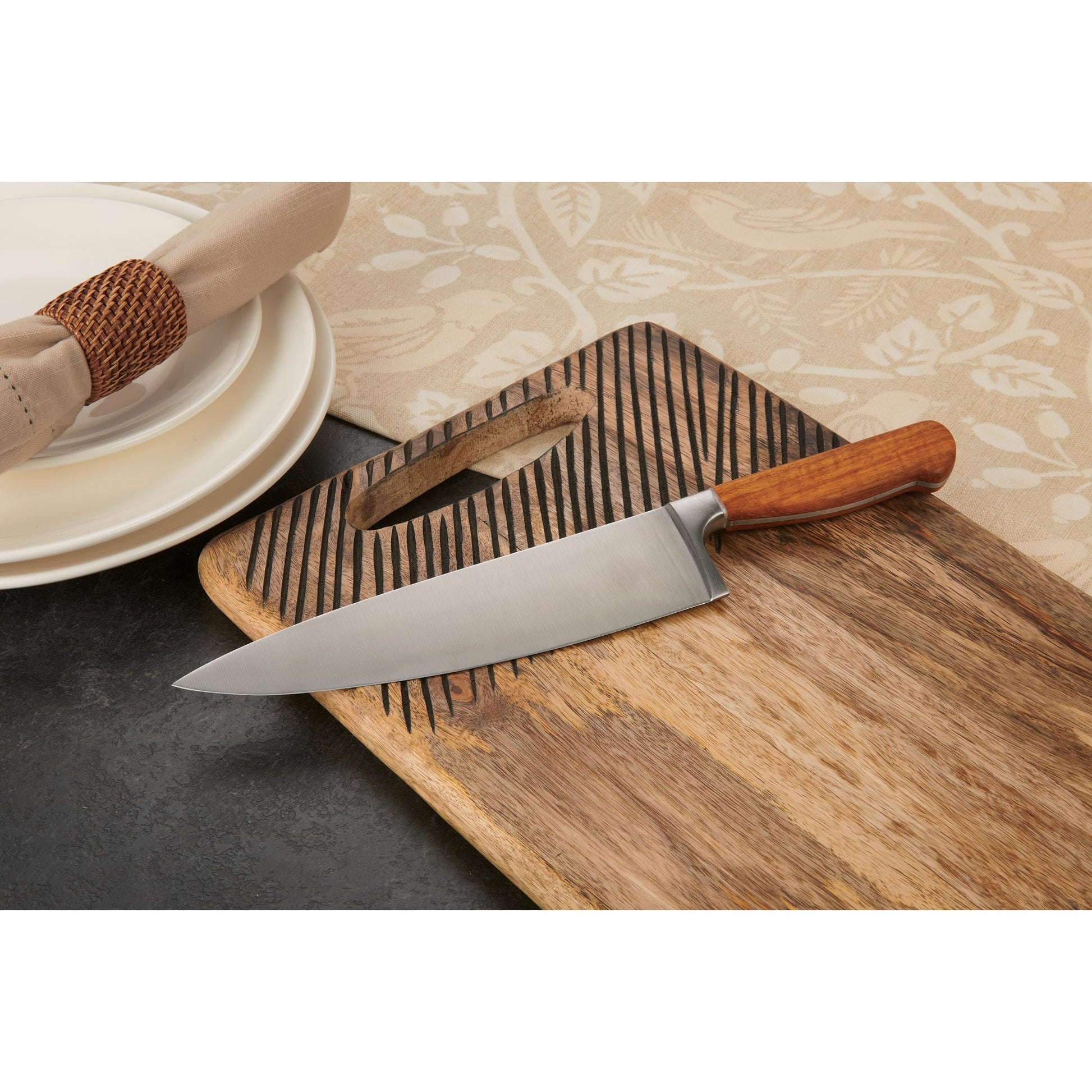 Chef Knife for Cutting Fruits Vegetables and Meat - 13-1/4" - 4116 Stainless Steel - Unfinished Kit alt 0