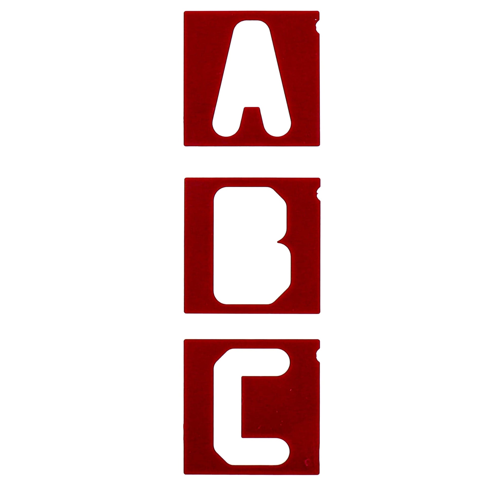 1-1/2" and 2-1/2" Vertical Letters Set for Sign Making Jigs 64pc alt 0