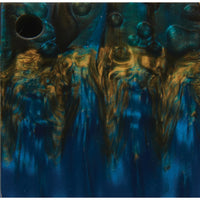 Poly Resin Knife Scales - 15/64" x 2" x 7" - Peacock - Pair alt 0