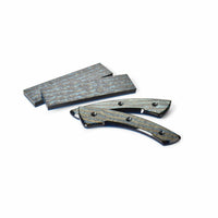 Poly Resin Knife Scales - 3/8" x 2" x 7" - Peacock - Pair alt 0