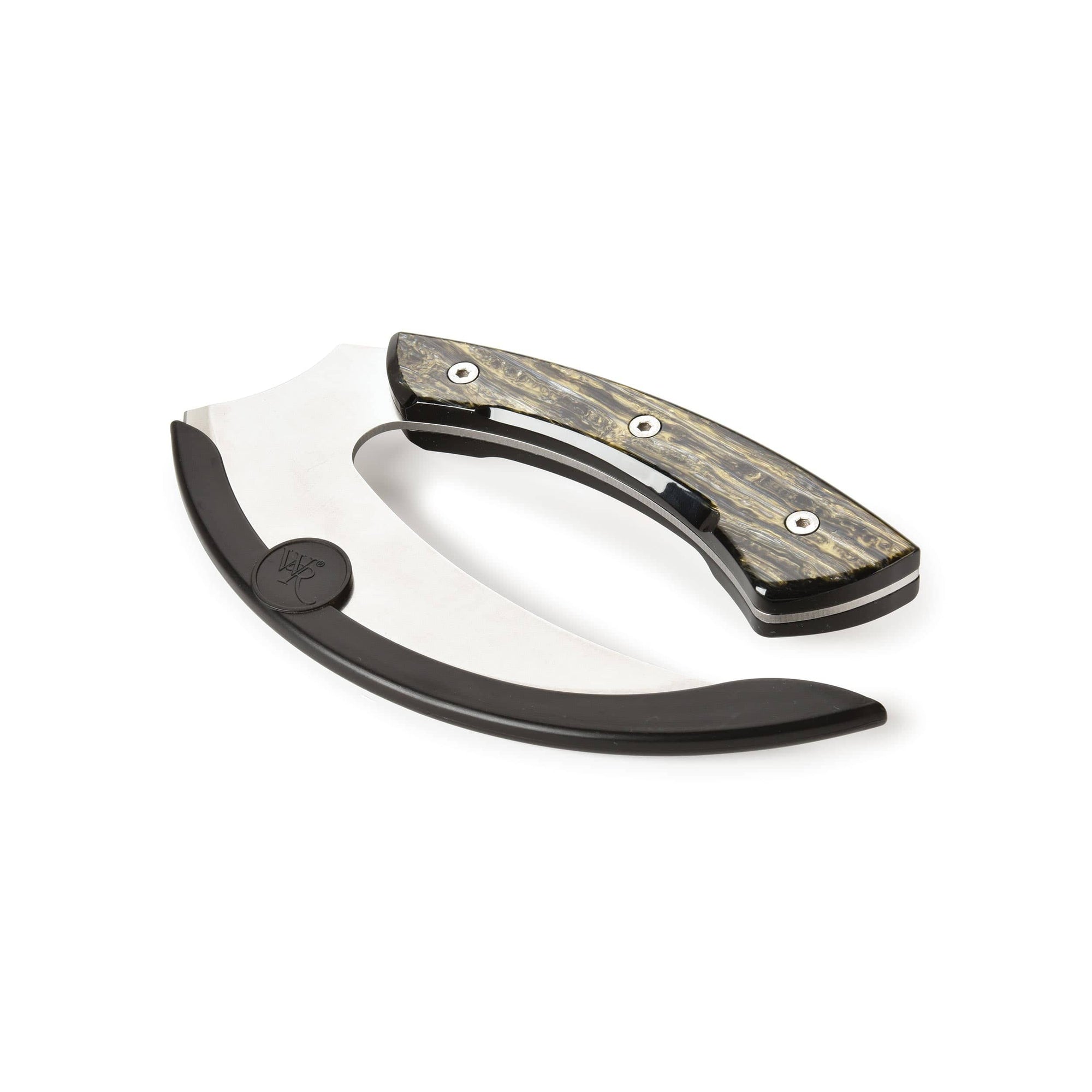 Poly Resin Knife Scales - 15/64" x 2" x 7" - Gold & Silver - Pair alt 0