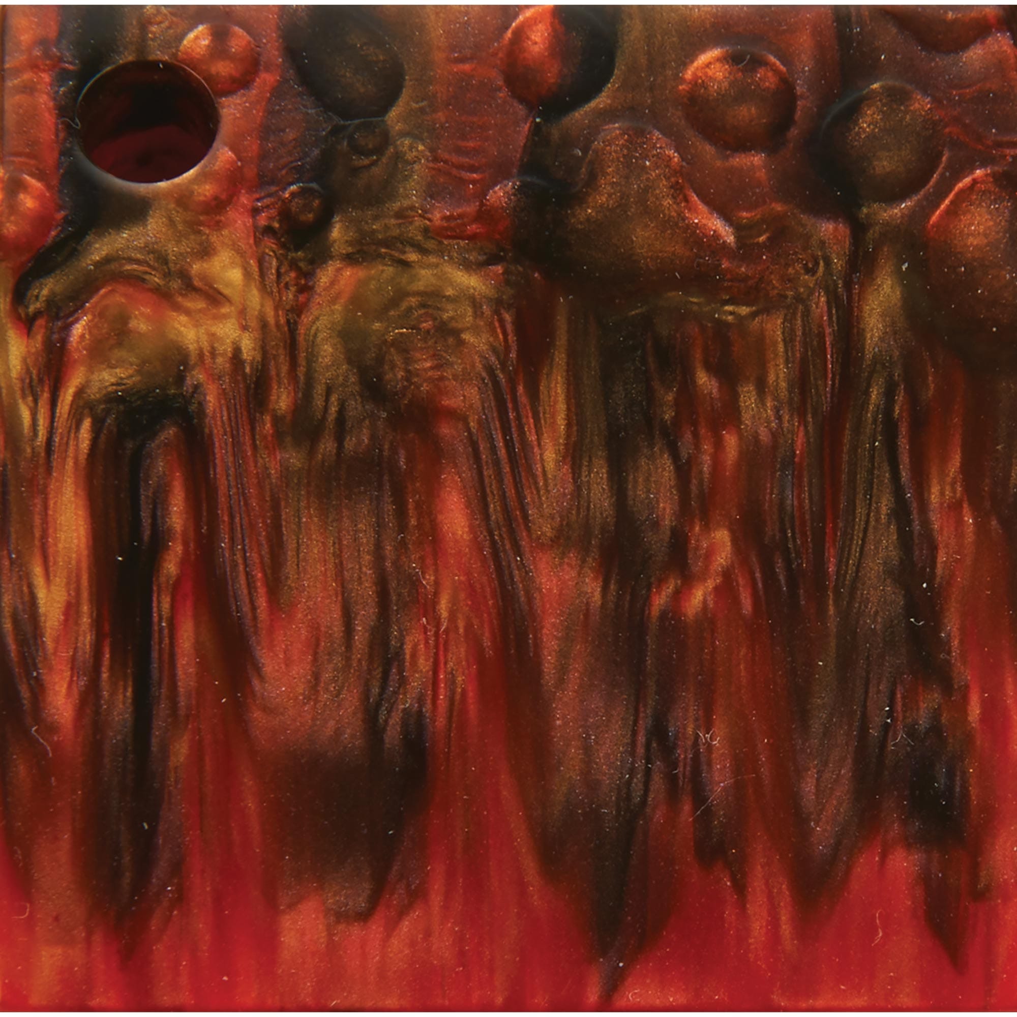 Poly Resin Knife Scales - 15/64" x 2" x 7" - Molten Lava - Pair alt 0