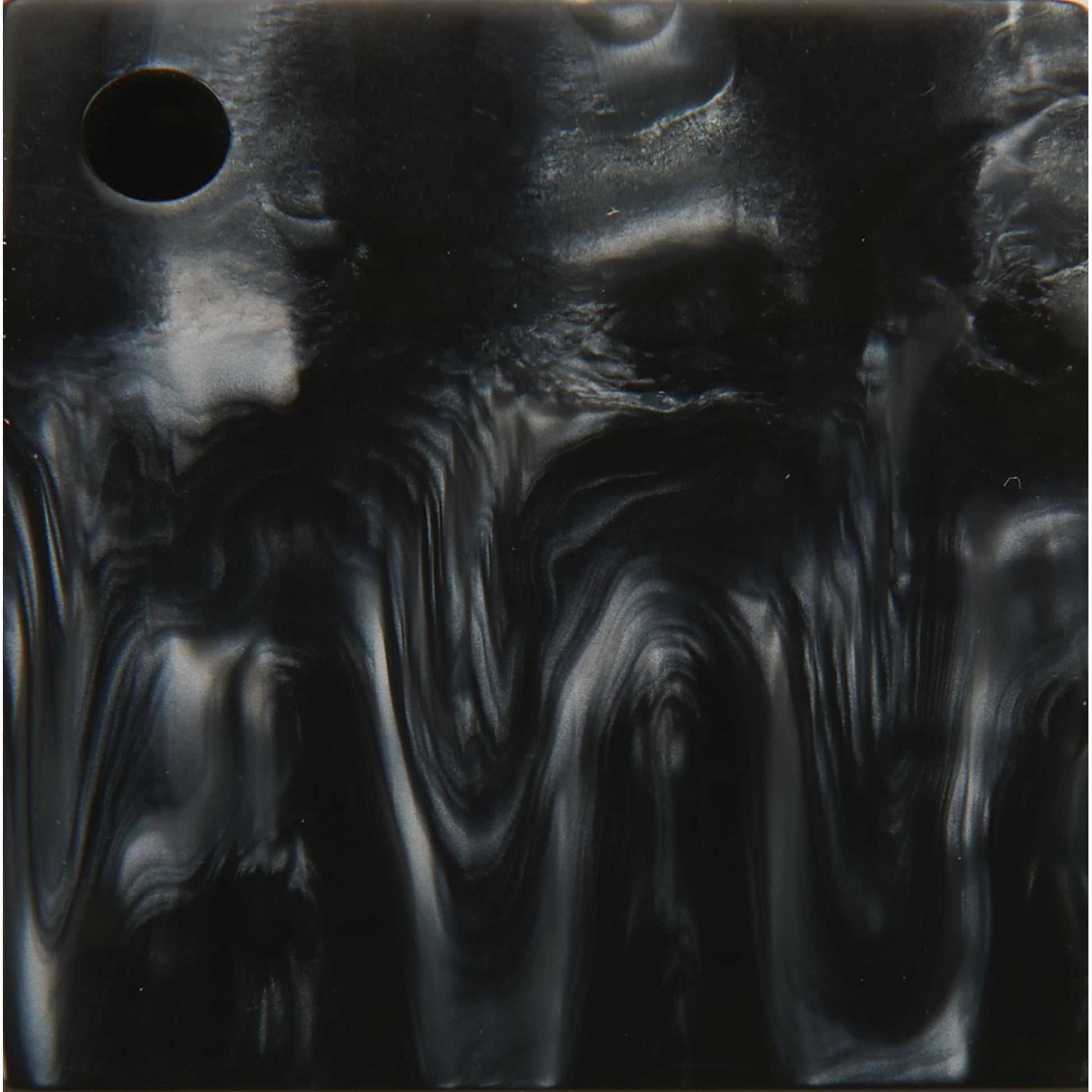 Poly Resin Knife Scales - 15/64" x 2" x 7" - Liquid Silver - Pair alt 0