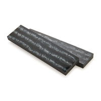 Poly Resin Knife Scales - 3/8" x 2" x 7" - Liquid Silver - Pair alt 0