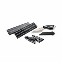 Poly Resin Knife Scales - 3/8" x 2" x 7" - Liquid Silver - Pair alt 0