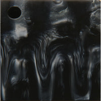 Poly Resin Knife Scales - 3/8" x 2" x 7" - Liquid Silver - Pair alt 0