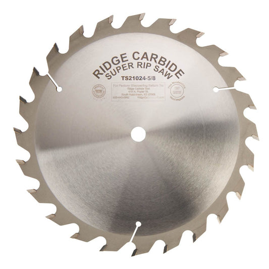 Heavy Duty TS2000 Super Rip Saw Blade - 10" x 5/8" Bore x 24T - STR - Full Kerf