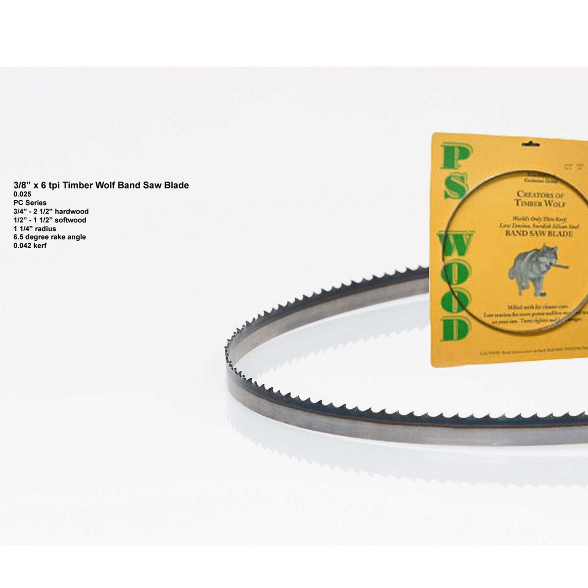 Bandsaw  Blade - 115" x 3/8" x 6 TPI, Postive Claw alt 0