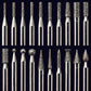Diamond Dust Carving Burr Set - 1/8" Shank - 20 Pack alt 0