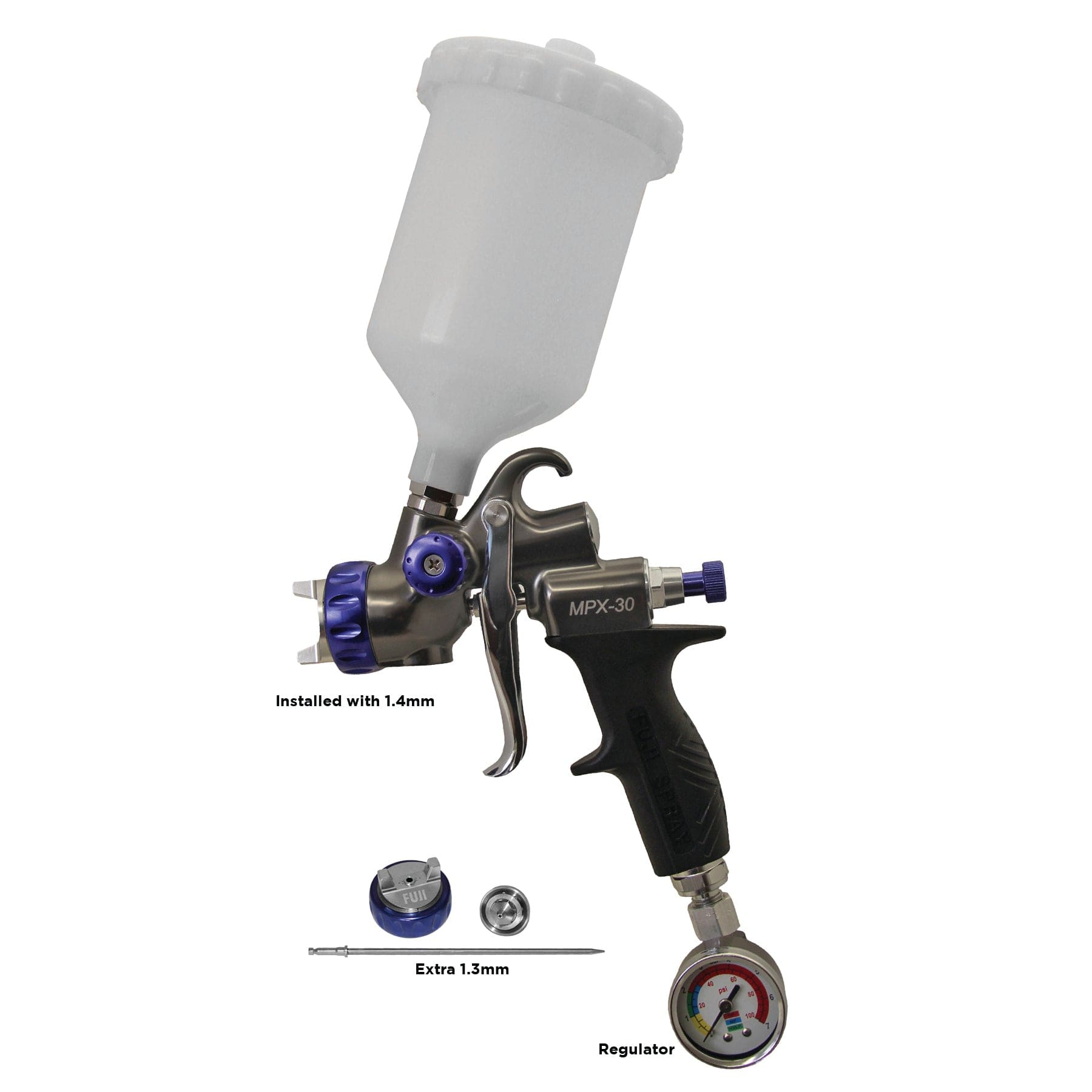 MPX-30 Gravity - 1.4mm - 600cc Nylon Cup + Kit [Extra 1.3mm] alt 4