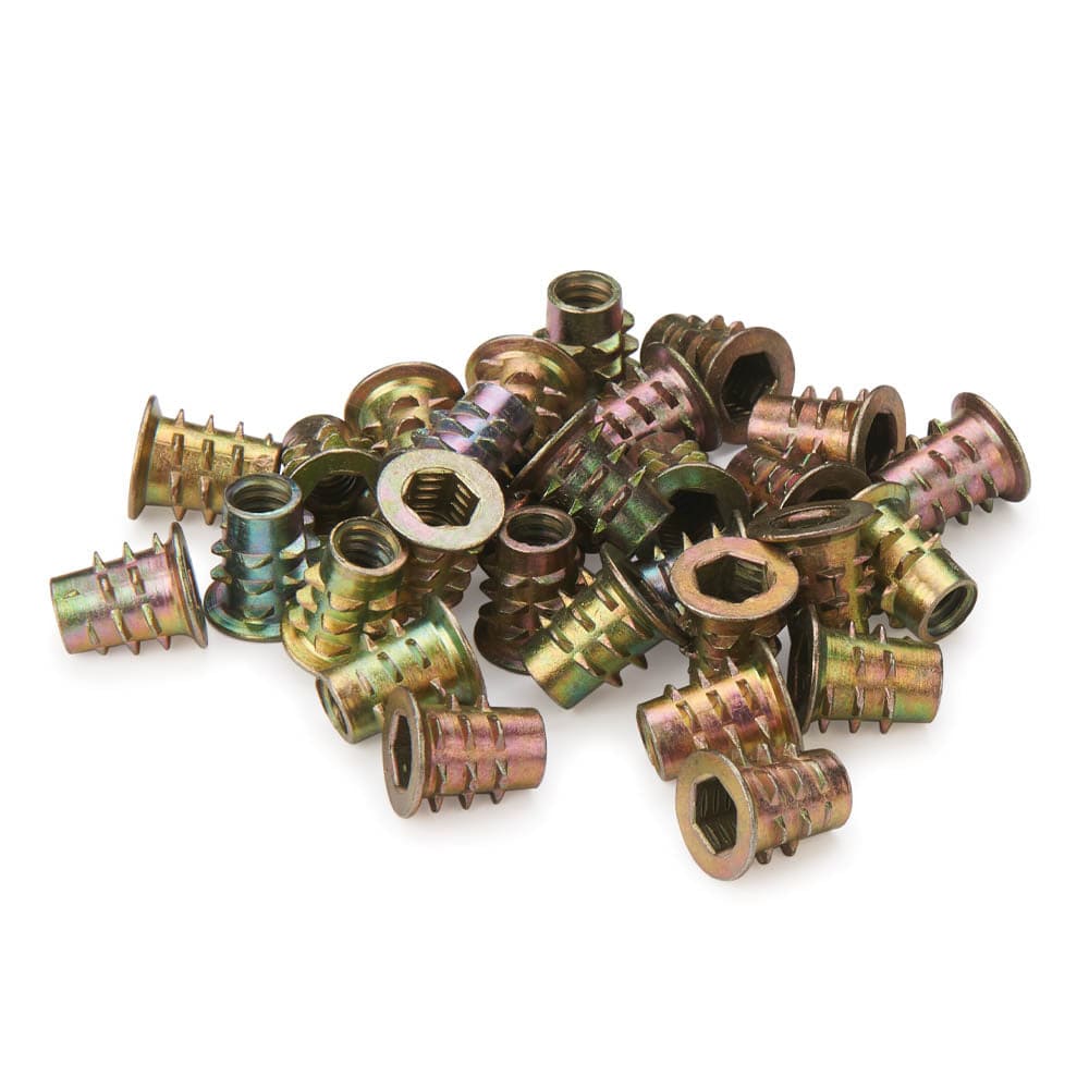 E-Z Hex 1/4-20 Threaded Insert - Flanged - 25 Piece