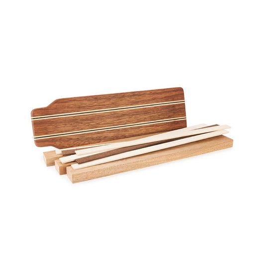 Exotic Cutting Board Kit - 3/4" x 5" x 16" - Angelique, Hard Maple & Wenge alt 0