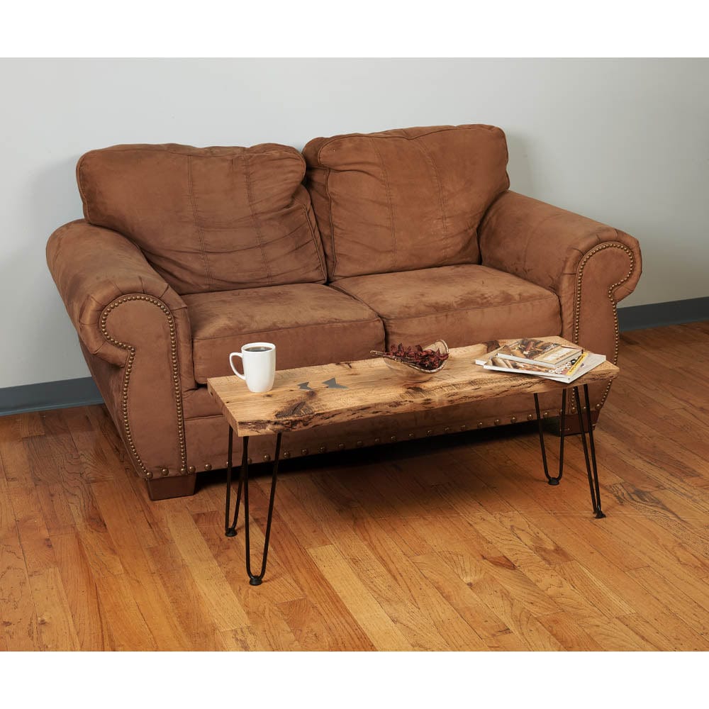 2-Wire Hairpin Leg - 16" - Black - 4 Piece