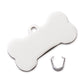 Engravable Bone Shaped Dog Tags - Stainless Steel - 10 Piece