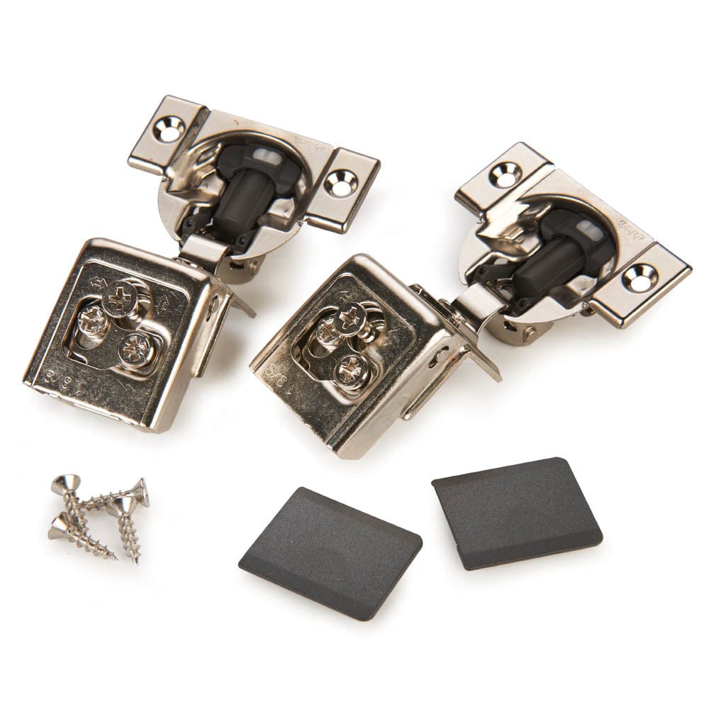 Premium Compact Clip - 1-3/8" Overlay Face Frame Hinge with Blumotion - Pair