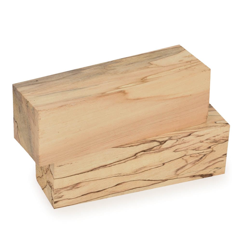 Spalted Maple - 2" x 2" x 6" - 2 Piece