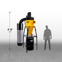 5HP Dust Gorilla Pro with SMART Boost, 55 Gallon Drum, and Stand