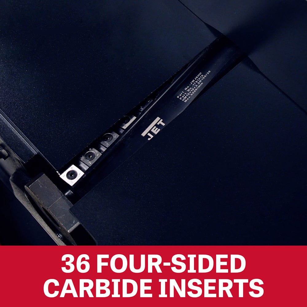 Jet Black 8" Helical Head Jointer 2HP, 1PH, 230V (JWJ-8HH-BLK)