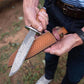 Honor - Damascus Stacked Leather Survival Knife