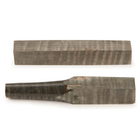 Stabilized & Dyed Curly Maple Pen Blank - 3/4" x 3/4" x 5" - Black