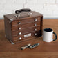 T12-D 4-Drawer Mini Chest- Dark Oak