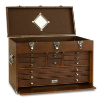 T24-D 11-Drawer Top Chest- Dark Oak