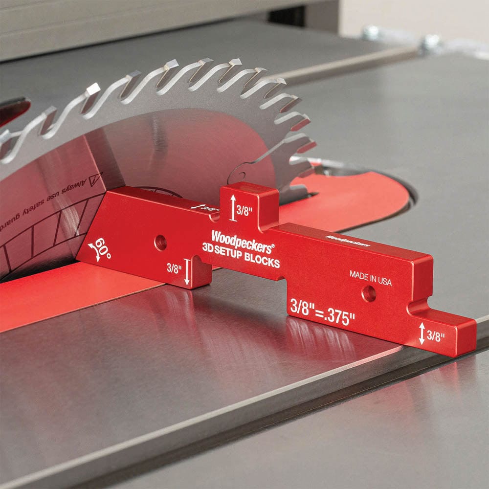 3D Setup Blocks with Rack-It - 7 Piece Set