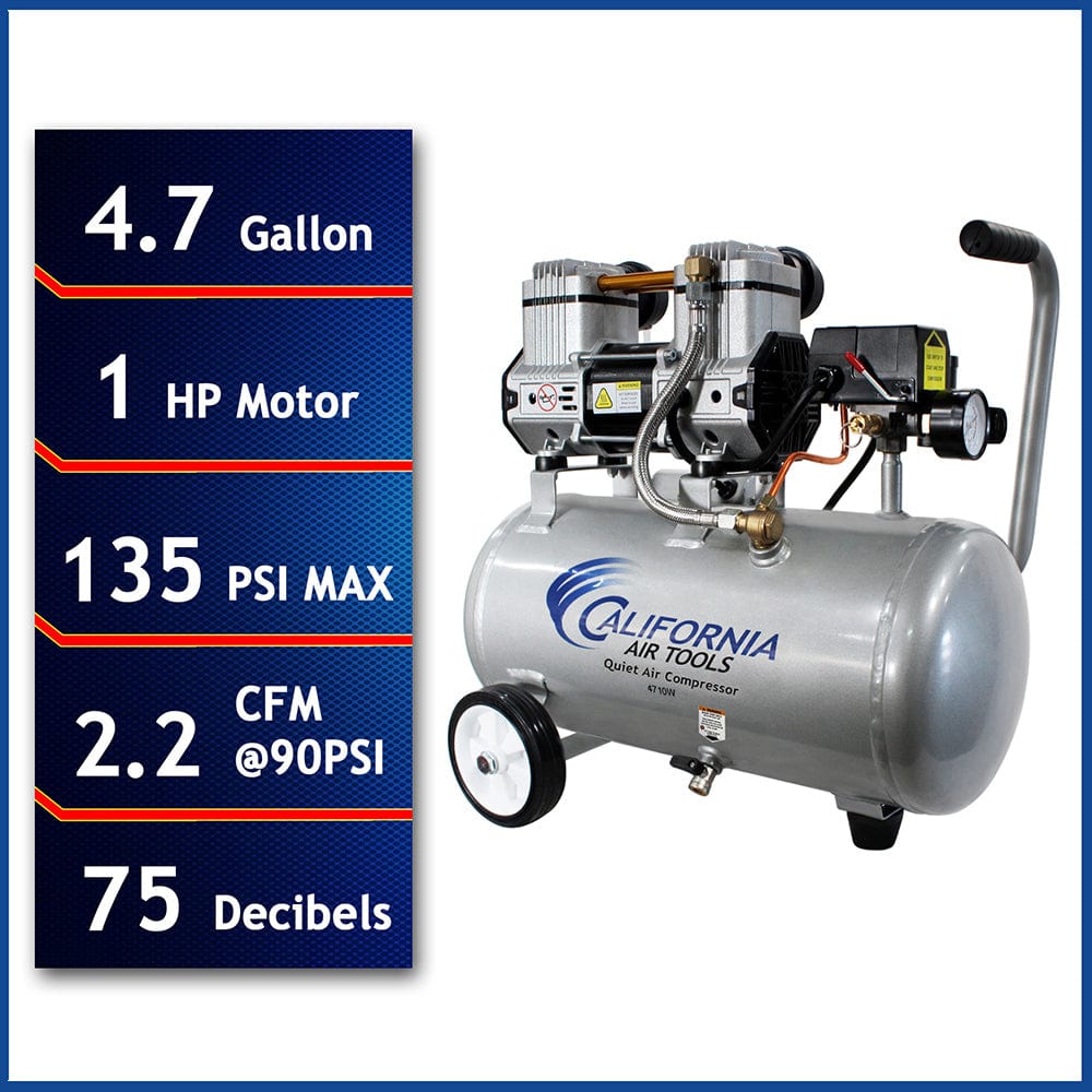 4.7 Gallon 1 HP Quiet Air Compressor