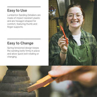 Sanding Detailer Replacement Belts - 320 Grit - 1/4" - 10 Pack