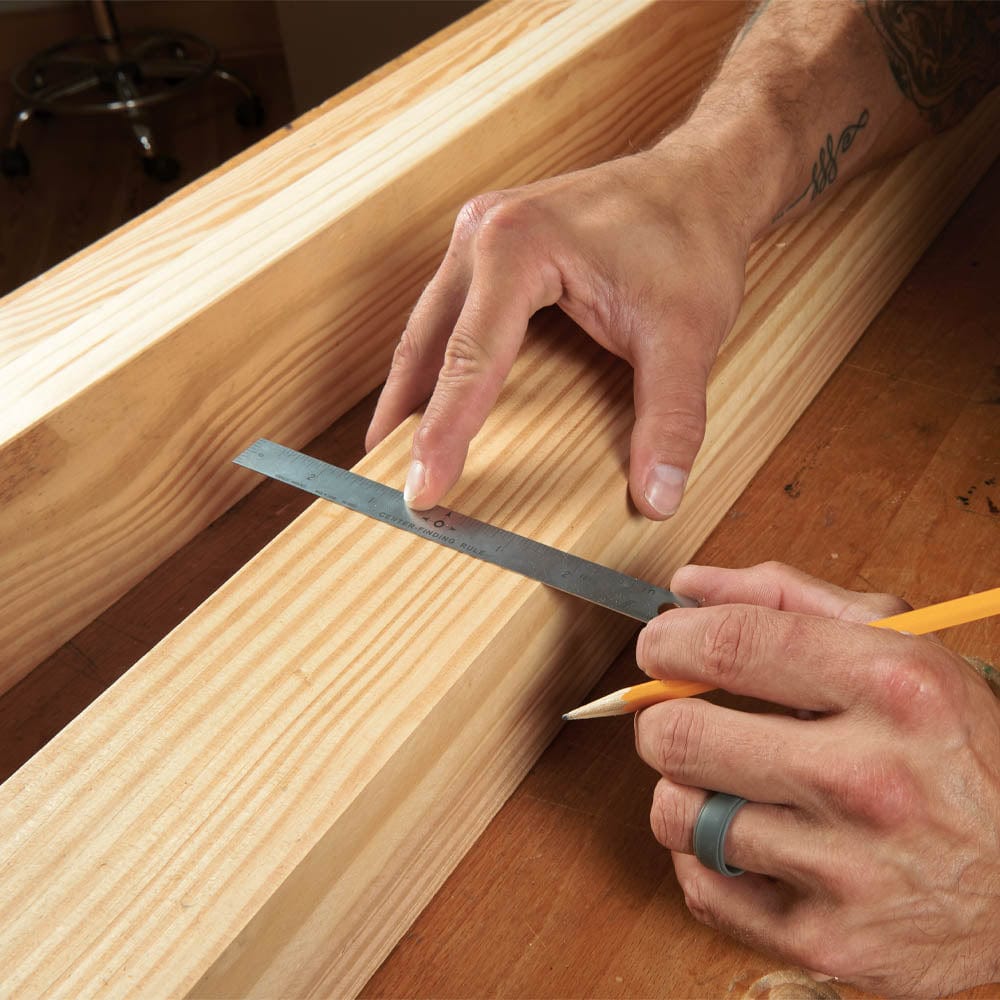 Center Finding Rule - Stainless Steel - 6"