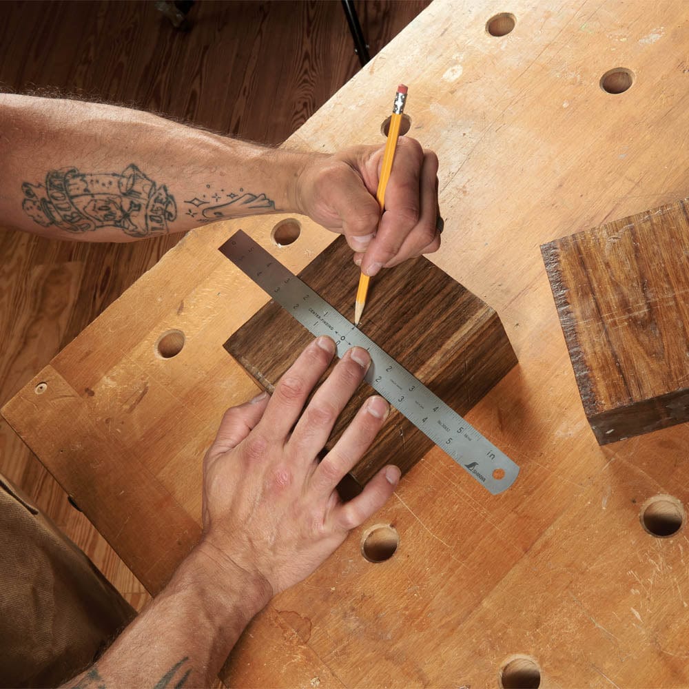 Center Finding Rule - Stainless Steel - 12"