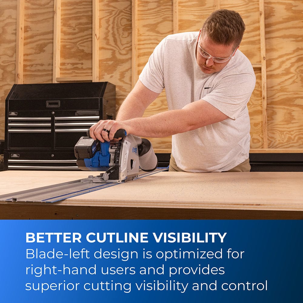 Ionic Drive 6-1/2" Plunge-Cut Track Saw Kit - 20V