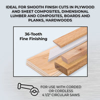 4 1/2" SureCut Fine Finishing 36-Tooth Saw Blade