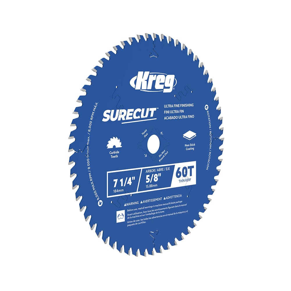 SureCut 7 ¼" 60-Tooth Ultra Fine Finishing Blade