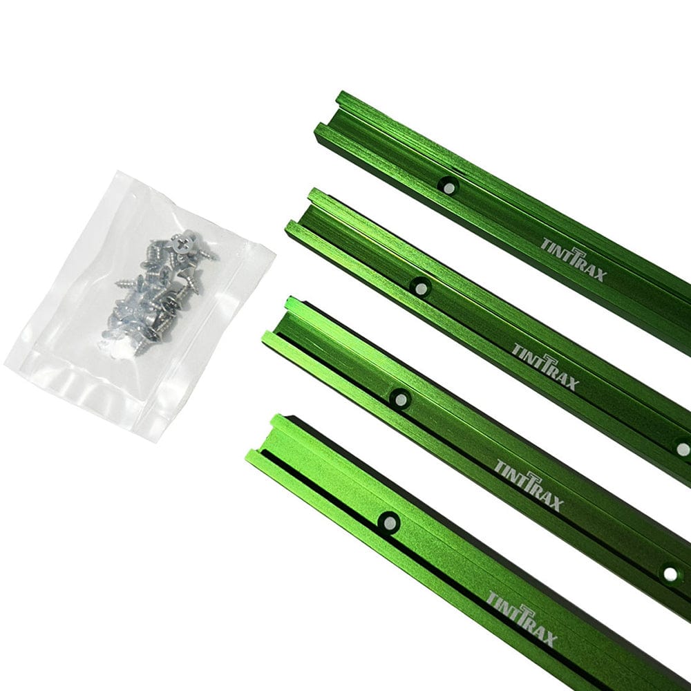 24" Universal Profile T-Track Kit- Dark Green- 4 Piece