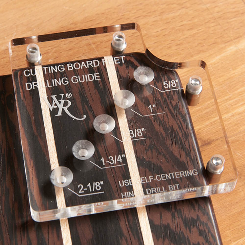 Cutting Board Feet Drill Guide