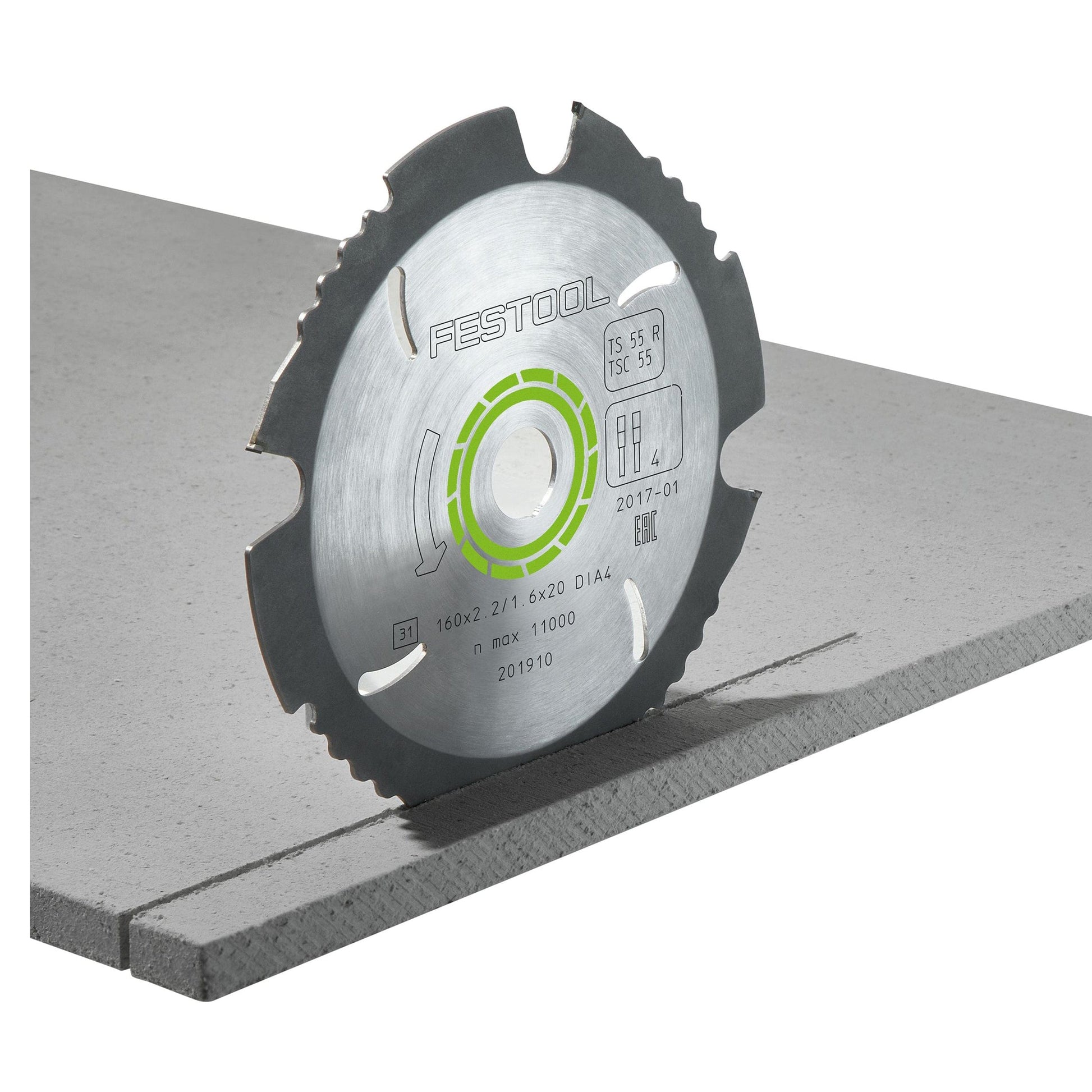 160x2.2x20 Diamond Saw Blade for TS-55 R and TSC 55 saws alt 2