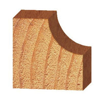 1801 Cove Router Bit 1/4" SH 3/8" R X 1-1/4" D X 1/2" CL alt 0