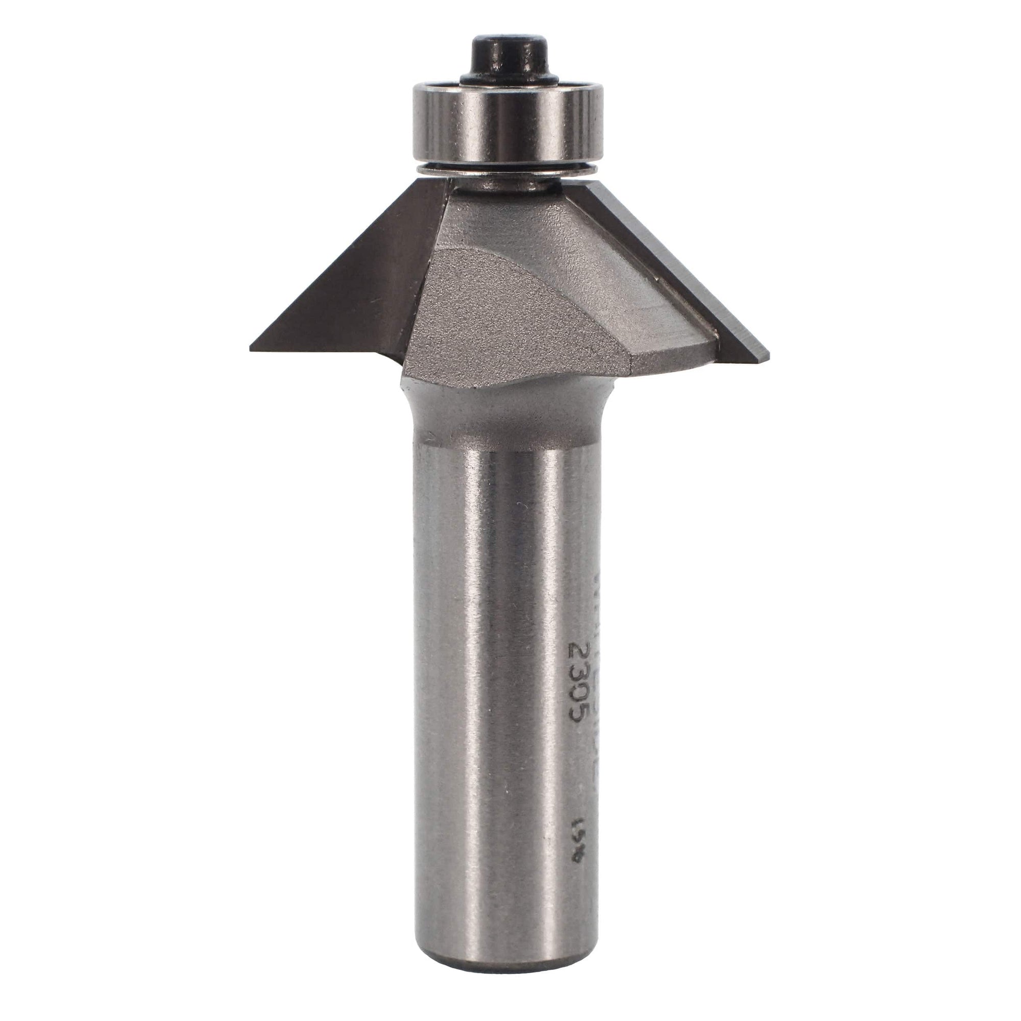 2305 Chamfer Router Bit 1/2" SH 5/8" CL X 7/16" CH 2-1/4" OL alt 0