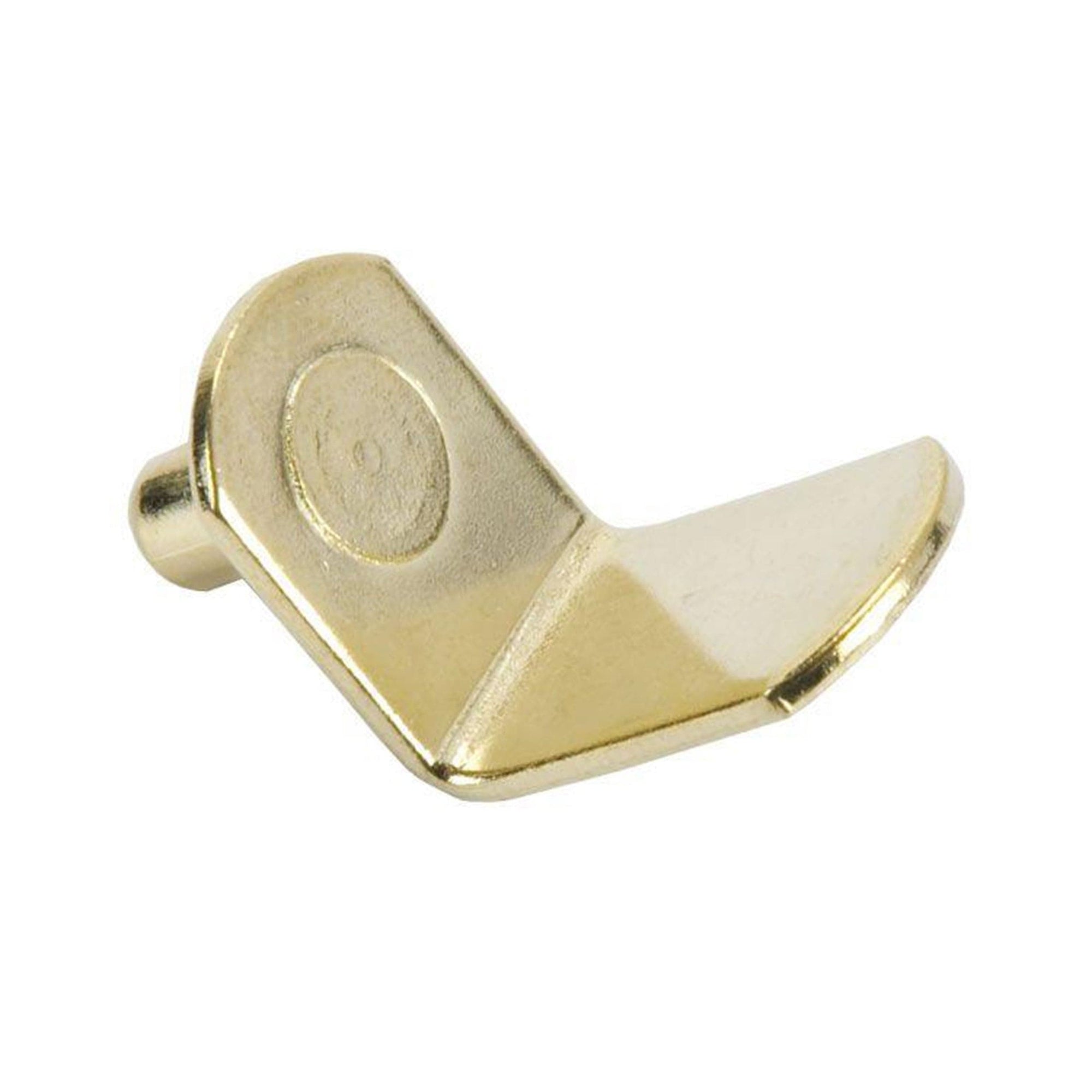 Bracket Style Shelf Support - 5 mm Pin - Brass - 25 Pack alt 0