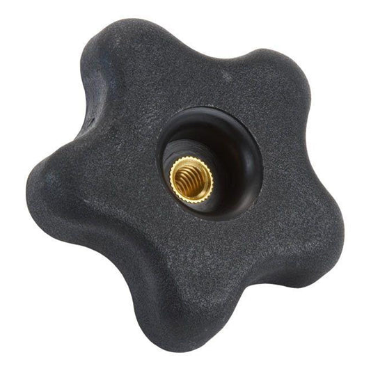 Knob, Five Star with Through Hole, 1/4"-20 Insert alt 0