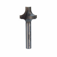 2052 Plunge Roundover Router Bit 1/4" R X 3/4" A X 1/4" B 3/8" C 1-7/8" OL alt 0