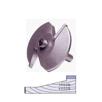 5900B 2-Wing Large Raised Panel Router Bit 3-1/4" D, Straight alt 0