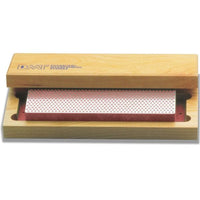 8" Diamond Whetstone Sharpener with Hardwood Box - Extra-Coarse alt 0