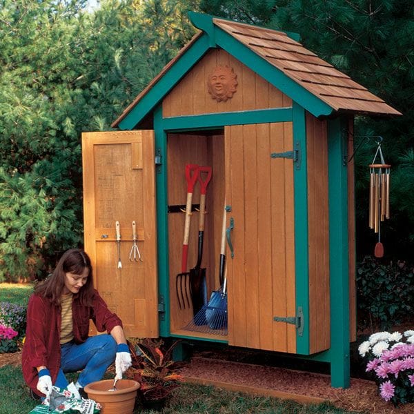 Woodworking Project Paper Plan to Build Mini Garden Shed alt 0