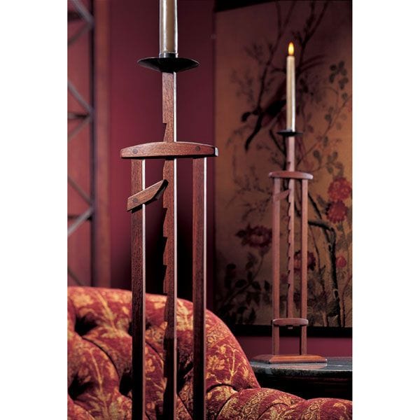 Woodworking Project Paper Plan to Build Ratcheting Candlestand alt 0