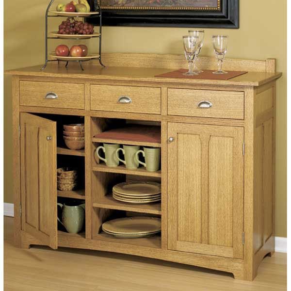 Woodworking Project Paper Plan to Build Traditional Sideboard alt 0