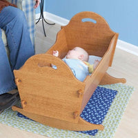 Woodworking Project Paper Plan to Build Heirloom Cradle with Storage Box alt 0